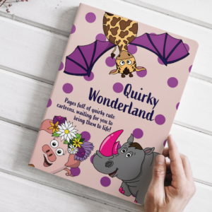 Quirky Wonderland Cartoon Colouring Book - 14 Unique Quirky Colouring Pages