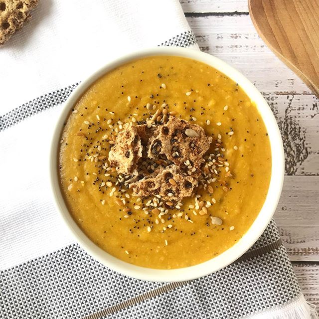 RED LENTIL, CARROT AND ENGLISH MUSTARD SOUP