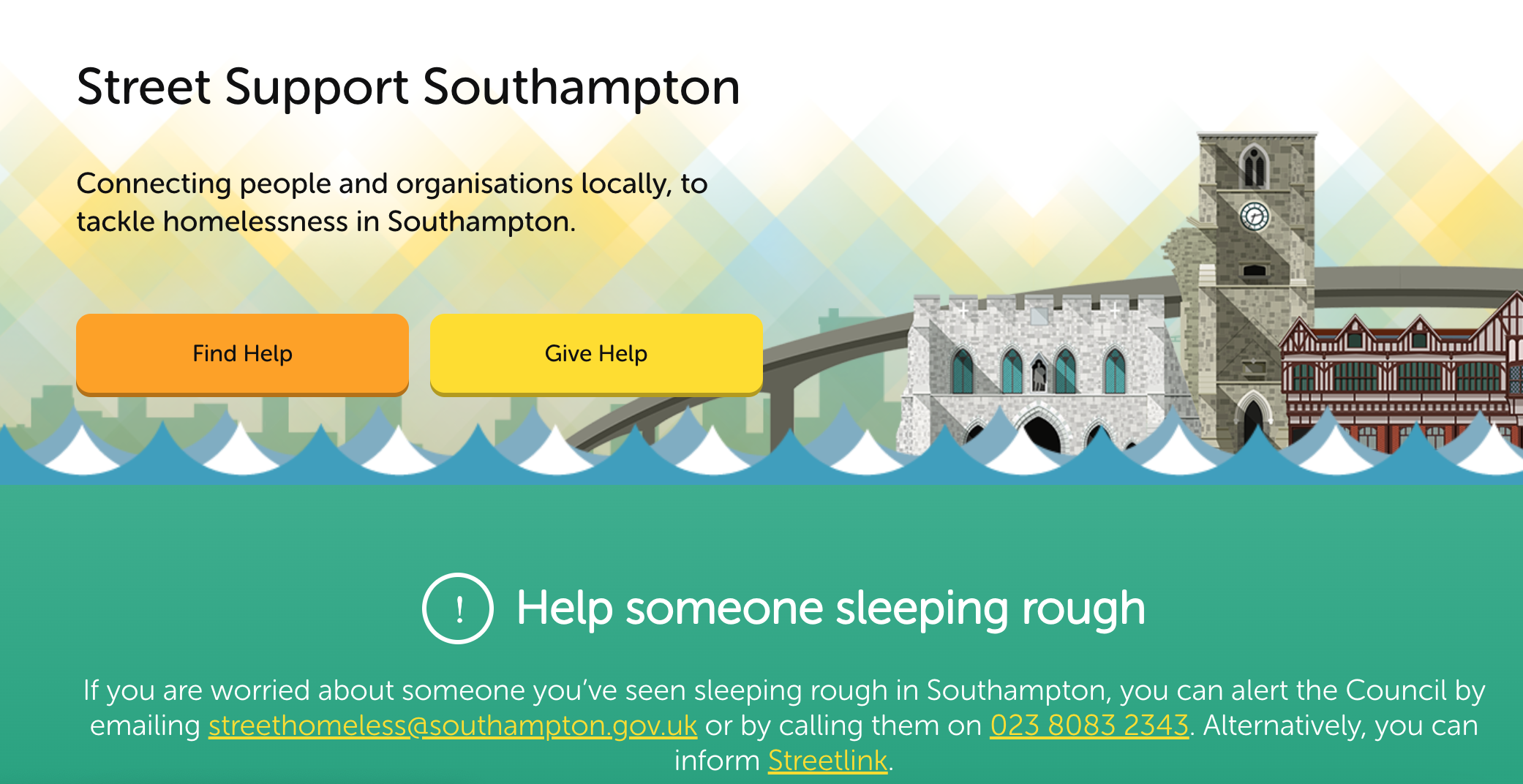 Support for rough sleepers in Southampton during cold weather